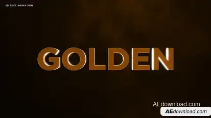3D Text Animation Titles template preview