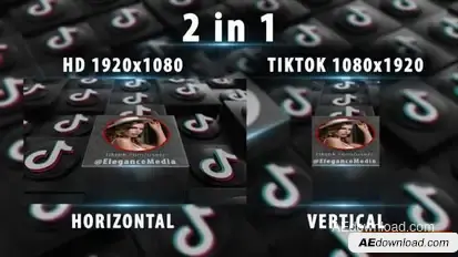 3d Tiktok Intro Openers template preview