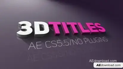 3D Titles Titles template preview