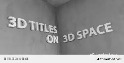 3D Titles On 3D Space Openers template preview