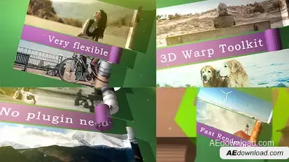 3D Warp Toolkit Video Displays template preview