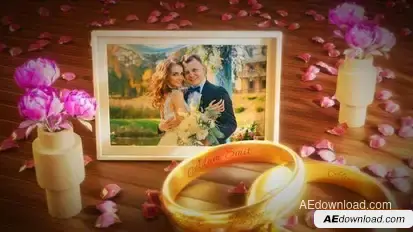3d Wedding Slideshow Openers template preview