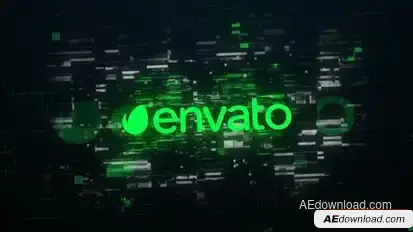 4 in 1 Glitch Logo Reveal Pack Logo Stings template preview