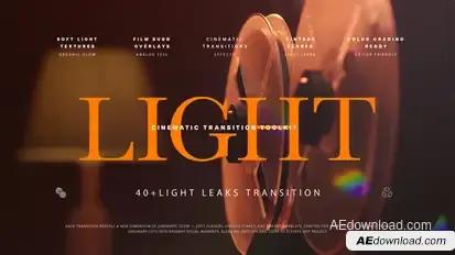 40+ Light Leak Transitions Pack Elements template preview