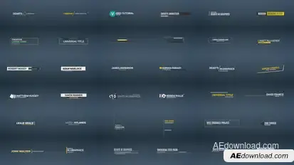 40 Lower Thirds Elements template preview