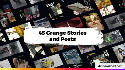 45 Grunge Instagram Stories and Reels Product Promo template preview