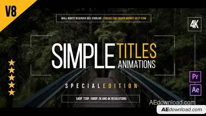 45 Gold Simple Titles (Special Edition) Titles template preview