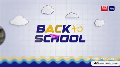 4K - Reel Back to School Typography Promo Openers template preview