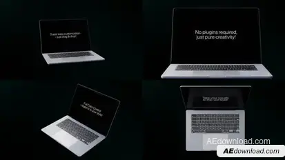 4k laptop Mocup Alpha channel Product Promo template preview