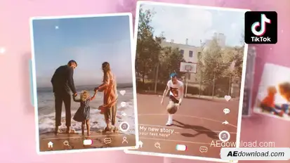 4K Slideshow TikTok Video Video Displays template preview