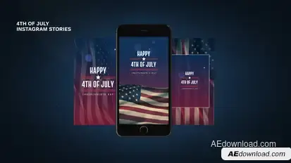 4th of July Instagram Stories Product Promo template preview
