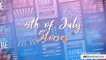 4th of July Stories Product Promo template preview
