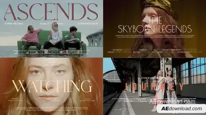 5 Cine Titles for After Effects Titles template preview