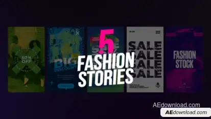 5 Fashion Stories Product Promo template preview