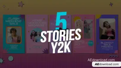 5 Y2K Stories Product Promo template preview