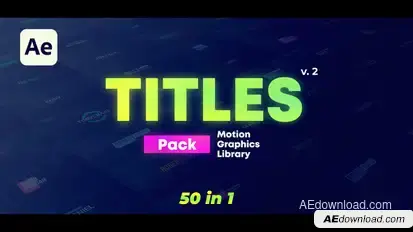 50 Titles Pack Titles template preview