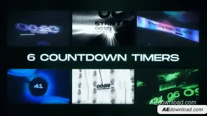 6 Countdown Timer | Stream Background Pack broadcast-packages template preview