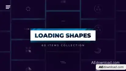 60 Loading Shapes Elements template preview