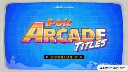 8-bit Arcade Titles V2 Titles template preview