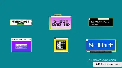 8-Bit Pop Up | After Effects Titles template preview