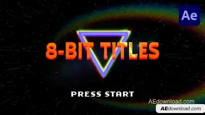 8-Bit Titles Titles template preview