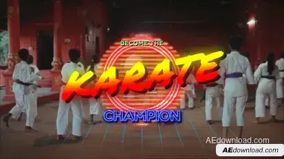 80's Retro Title Opener Titles template preview