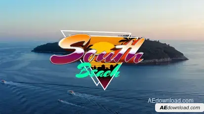 80's Retro Title Opener Titles template preview