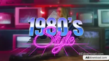 80's Retro Title Opener Titles template preview