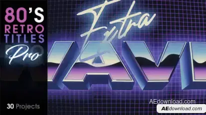 80's Retro Titles PRO Titles template preview
