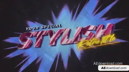 80s Retro Opener Title & Logo Openers template preview