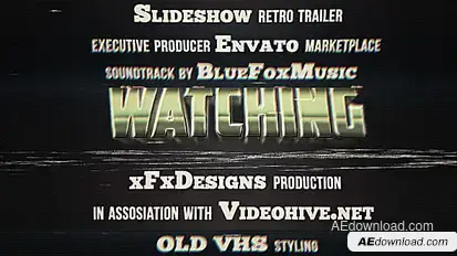 80s Retro Titles VHS Effect Video Displays template preview