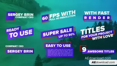 9 Corporate Titles Titles template preview