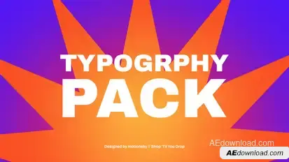 9 Typography Clearance Pack | After Effects Titles template preview
