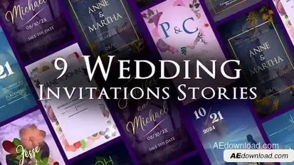 9 Wedding Stories For Social Media Openers template preview