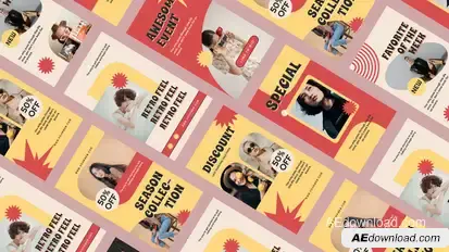 90s Instagram Stories Product Promo template preview