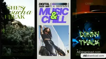 90s Posters Video Displays template preview