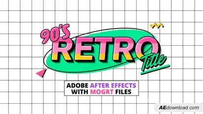 90s Retro Titles Titles template preview