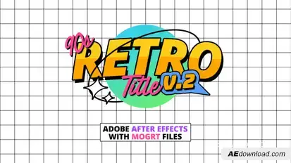90s Retro Titles V2 Titles template preview