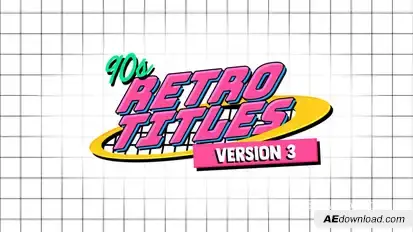 90s Retro Titles V3 Titles template preview