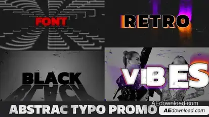 Abstrac Typography Titles template preview