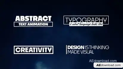 Abstract - Text Animation Titles template preview