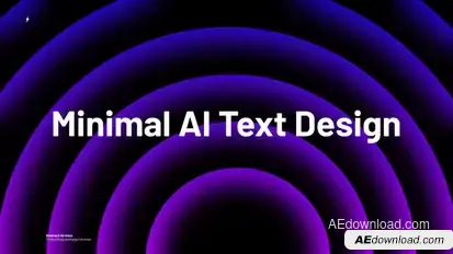 Abstract AI-Intro  AE Titles template preview
