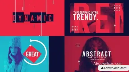 Abstract Ambient Intro Openers template preview
