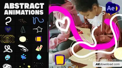 Abstract Animations Pack 03 | After Effects Elements template preview