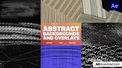 Abstract Backgrounds And Overlays for After Effects Elements template preview