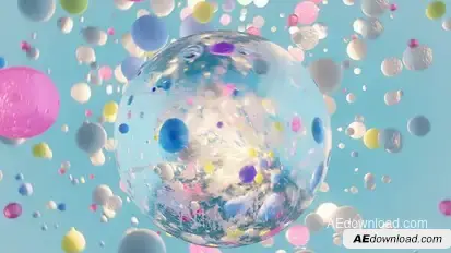 Abstract Bubbles Logo Logo Stings template preview