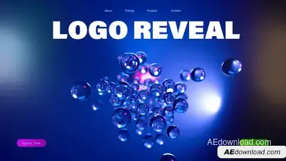 Abstract Company Logo Reveal Logo Stings template preview