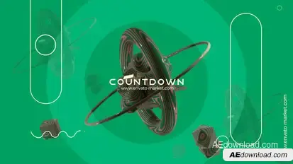Abstract Countdown Elements template preview