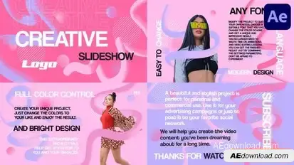 Abstract Creative Slideshow for After Effects Openers template preview
