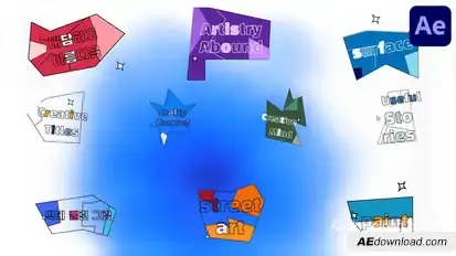 Abstract Creative Titles | After Effects Titles template preview